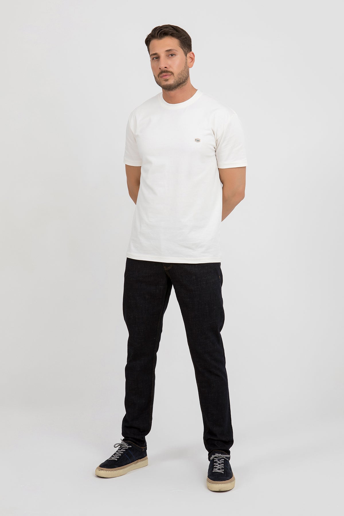 Erkek Medium Fit Koyu Kot Pantolon — Regional