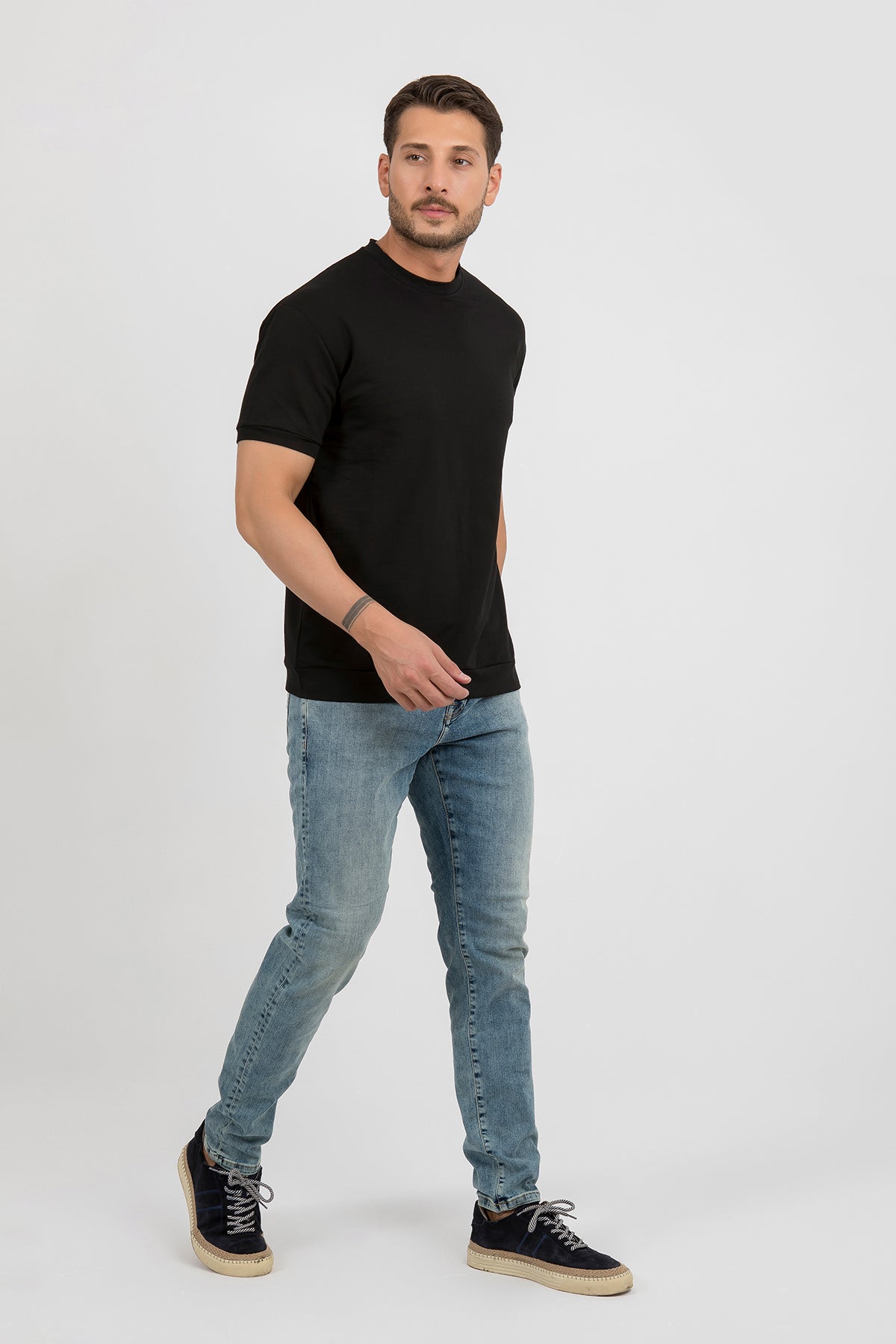 Erkek Slim Fit Taş Yıkamalı Kot Pantolon — Regional
