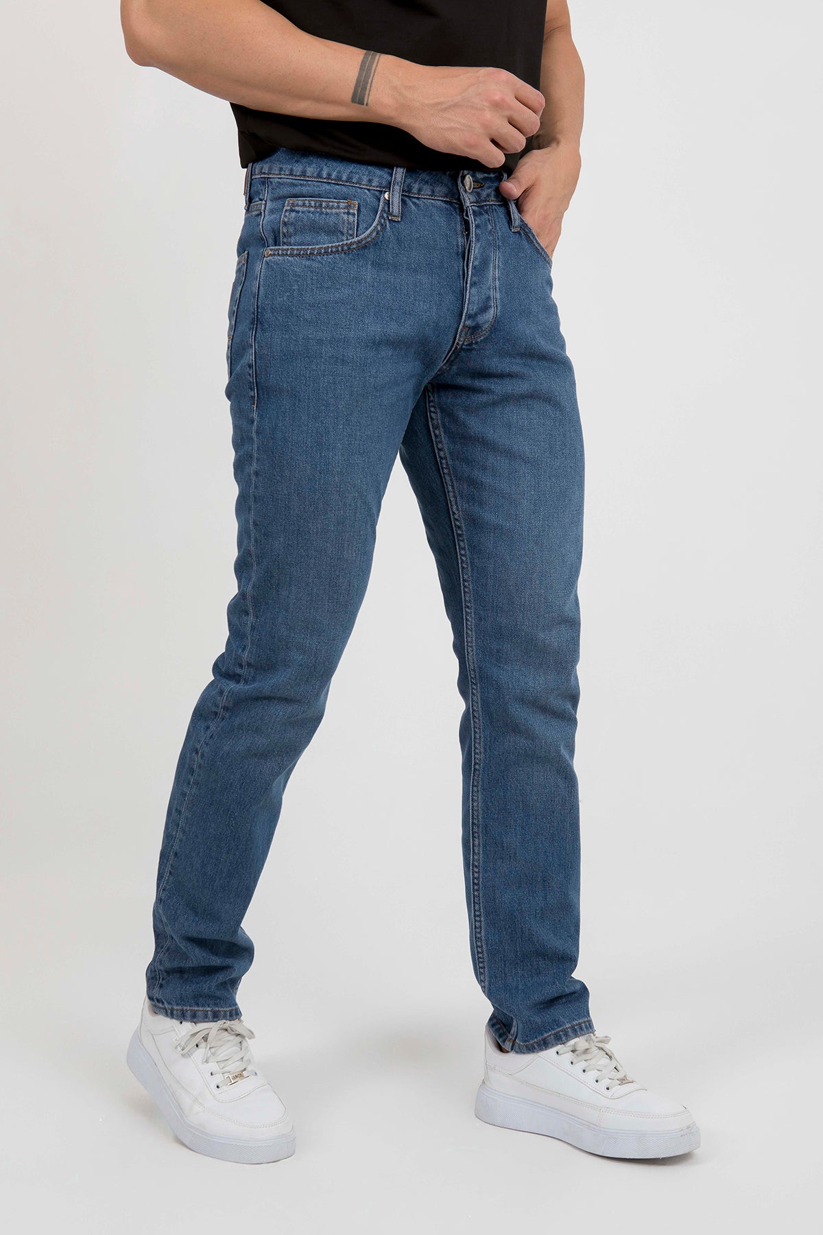 Erkek Regular Fit Mavi Kot Pantolon — Regional