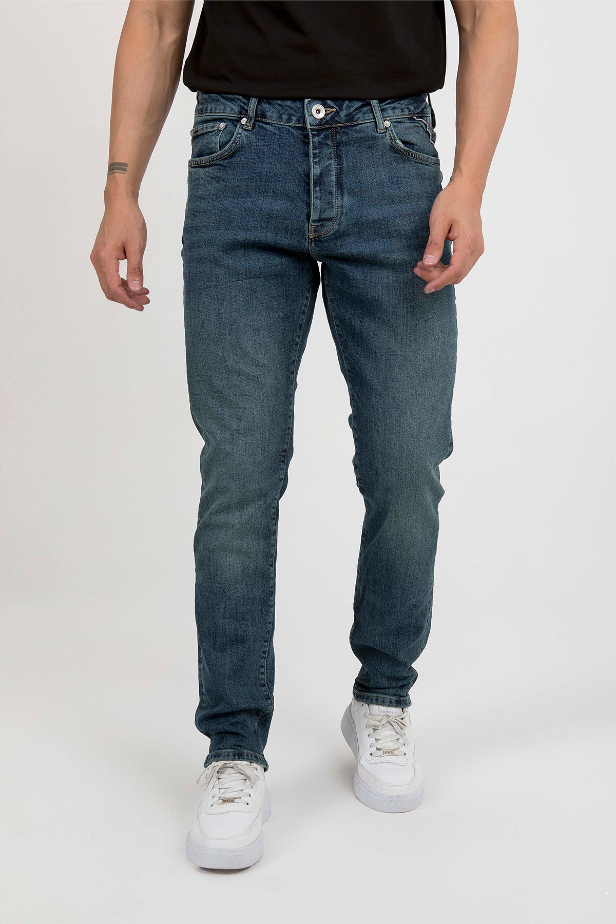 Regional Medium Slim Fit Yeşil Tint Yıkamalı — ürün görseli 5