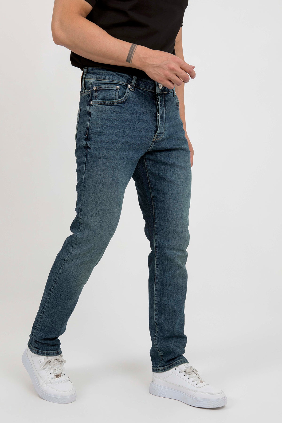 Regional Medium Slim Fit Yeşil Tint Yıkamalı — ürün görseli 6