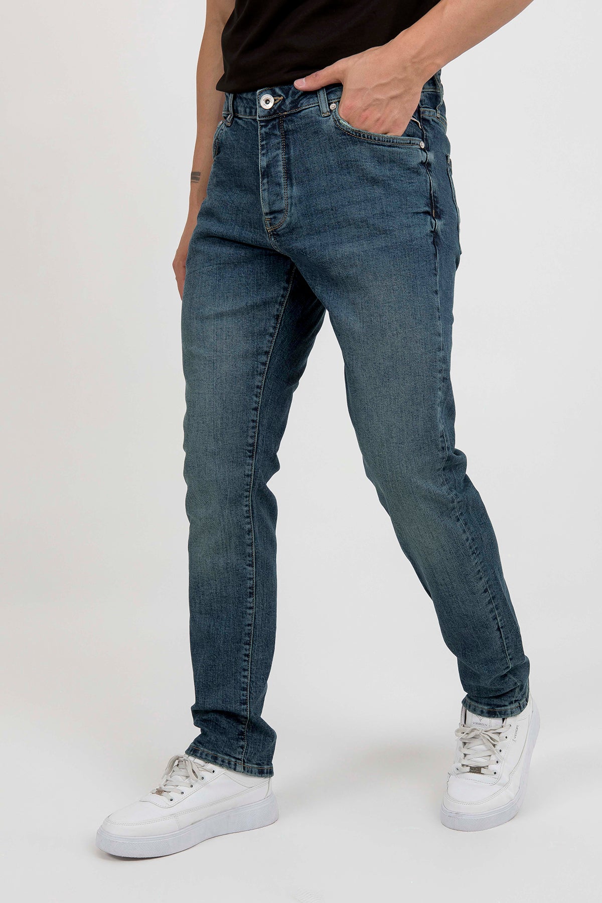 Regional Medium Slim Fit Yeşil Tint Yıkamalı — ürün görseli 7