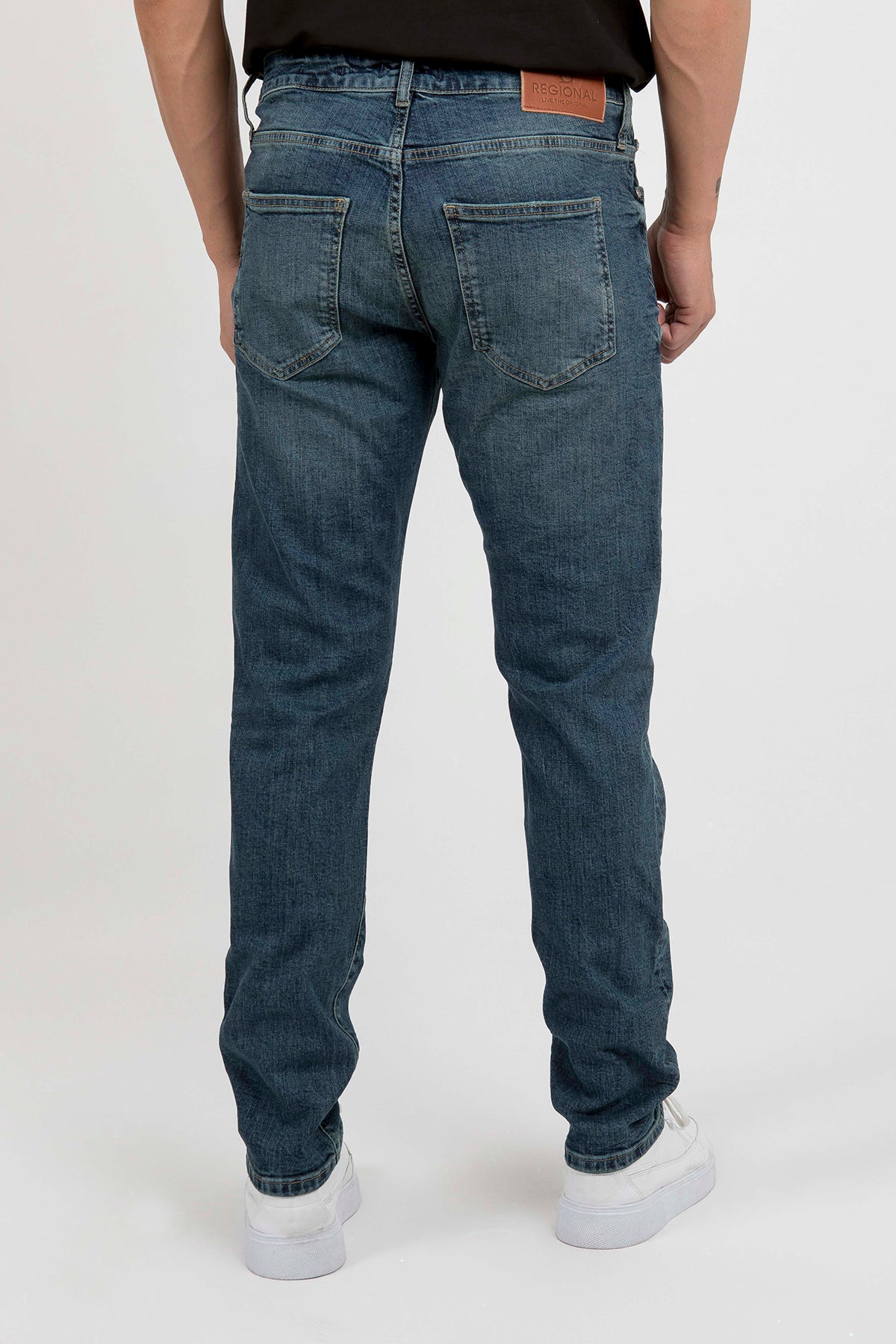 Regional Medium Slim Fit Yeşil Tint Yıkamalı — ürün görseli 9