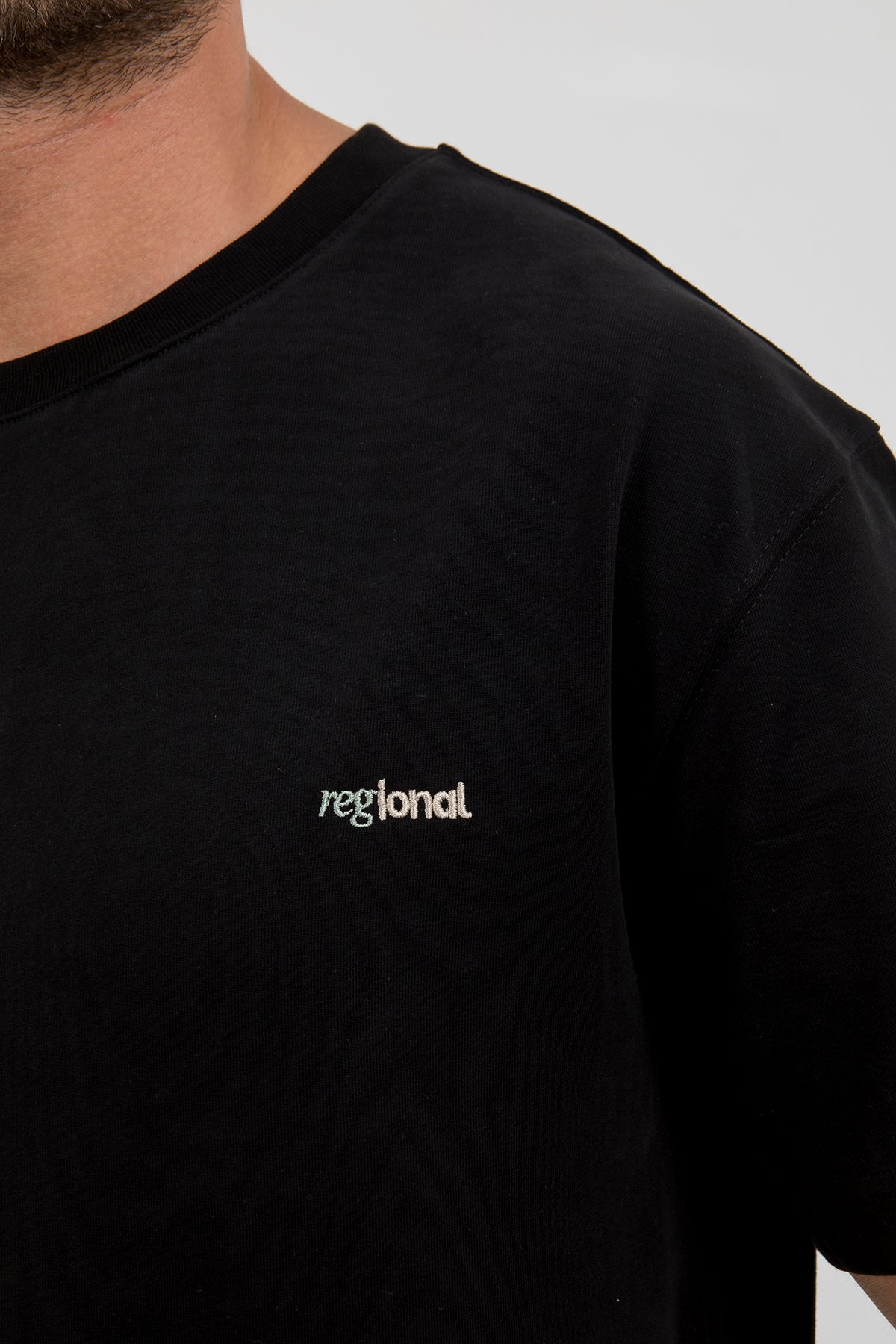 Regional Yumuşak Dokulu Çift Renk T-Shirt
