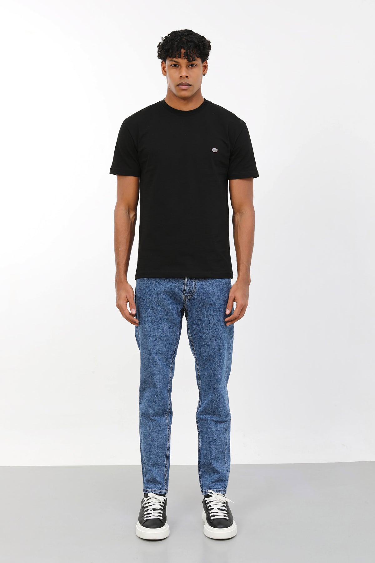 Woucher Slim Fit Orta Mavi Denim Jean Pantolon