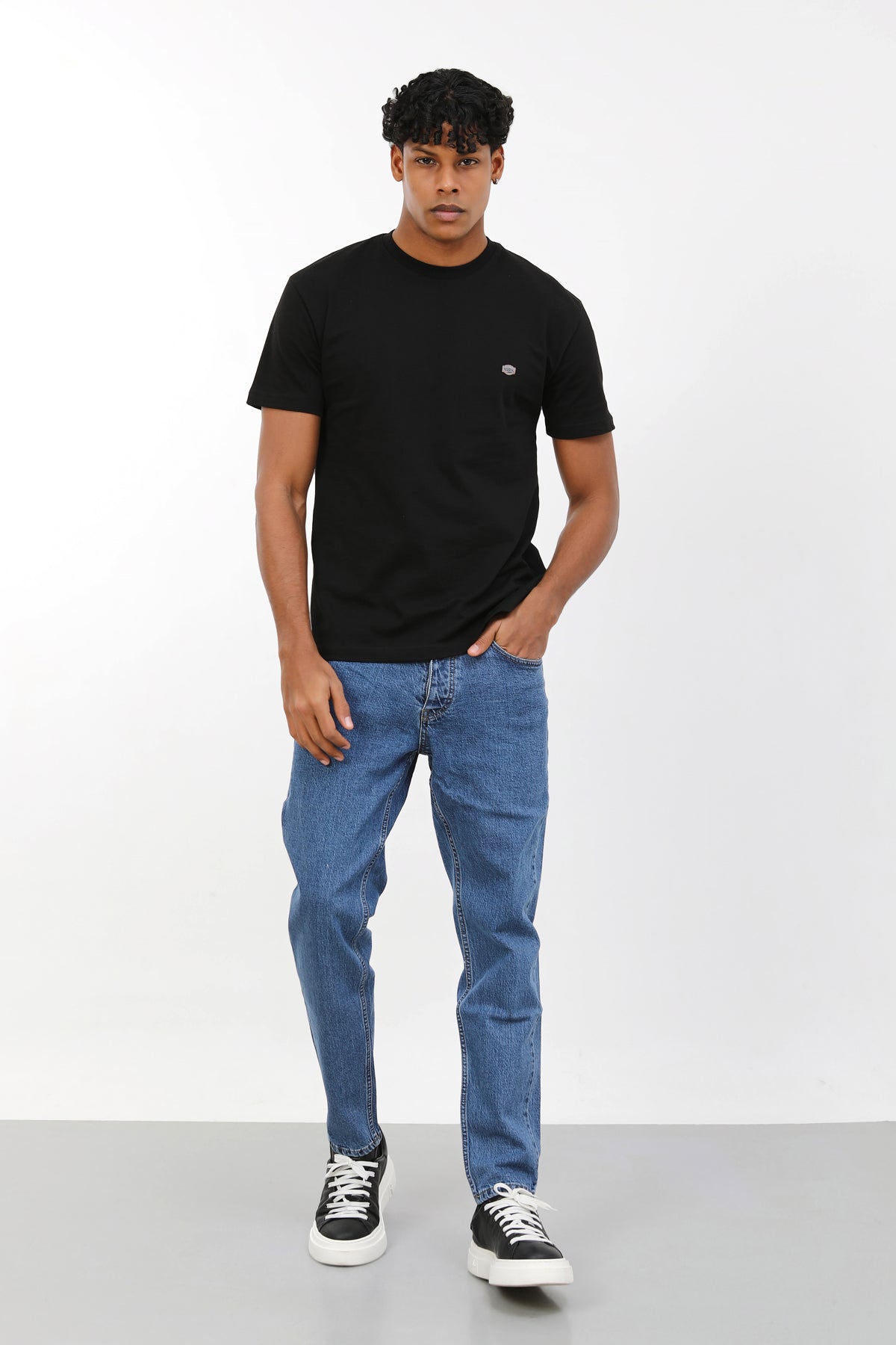 Woucher Slim Fit Orta Mavi Denim Jean Pantolon