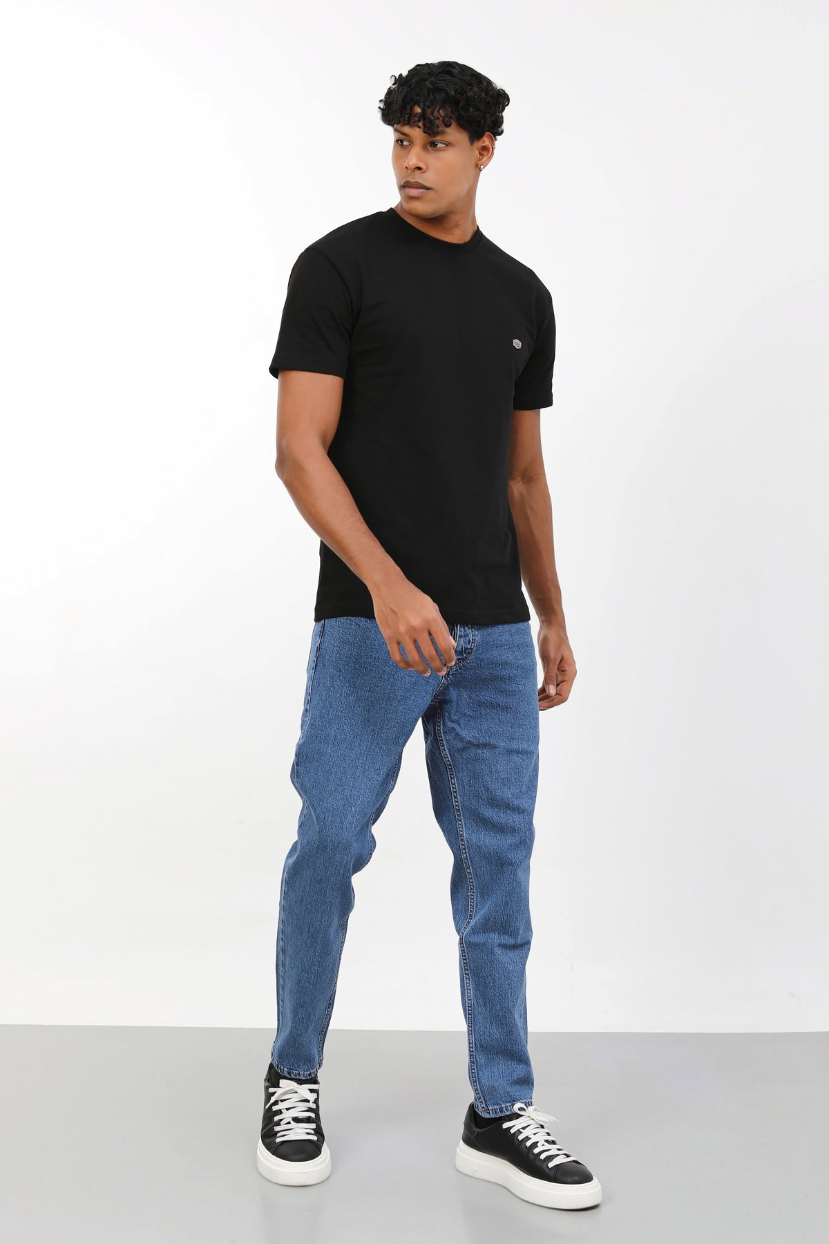 Woucher Slim Fit Orta Mavi Denim Jean Pantolon