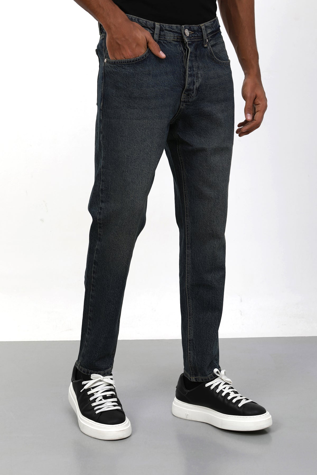 Woucher Slim Fit Füme Yıkamalı Jean Pantolon