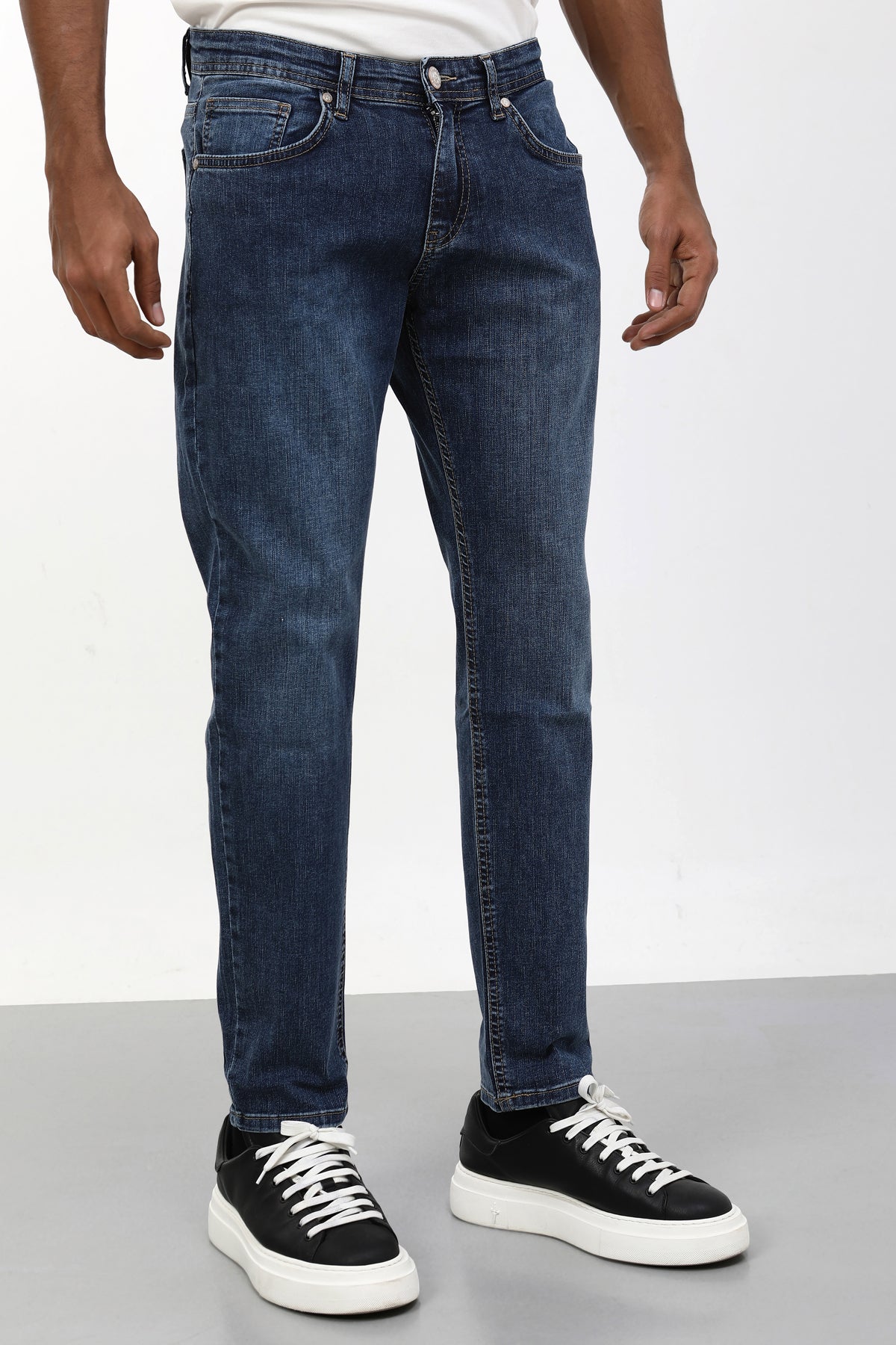 Woucher Slim Fit Erkek Jean Pantolon – Koyu Mavi
