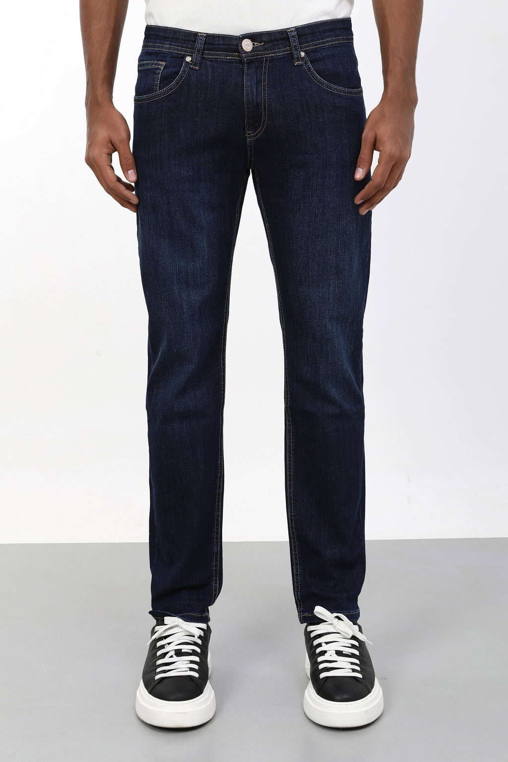Woucher Slim Fit Erkek Jean Pantolon – Koyu Denim